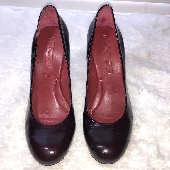 BCBGMAXAZRIA Gold Trim Platform Heels - Picture 2 of 7